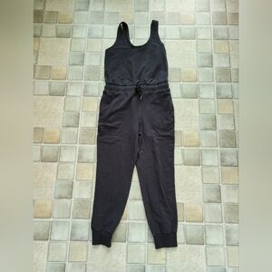 Women's Ugg Esmerelda Micro Terry Jumpsuit  In Black Size Small